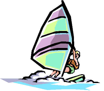 Windsurfing in Hennestrand / Daenemark bringt Spass